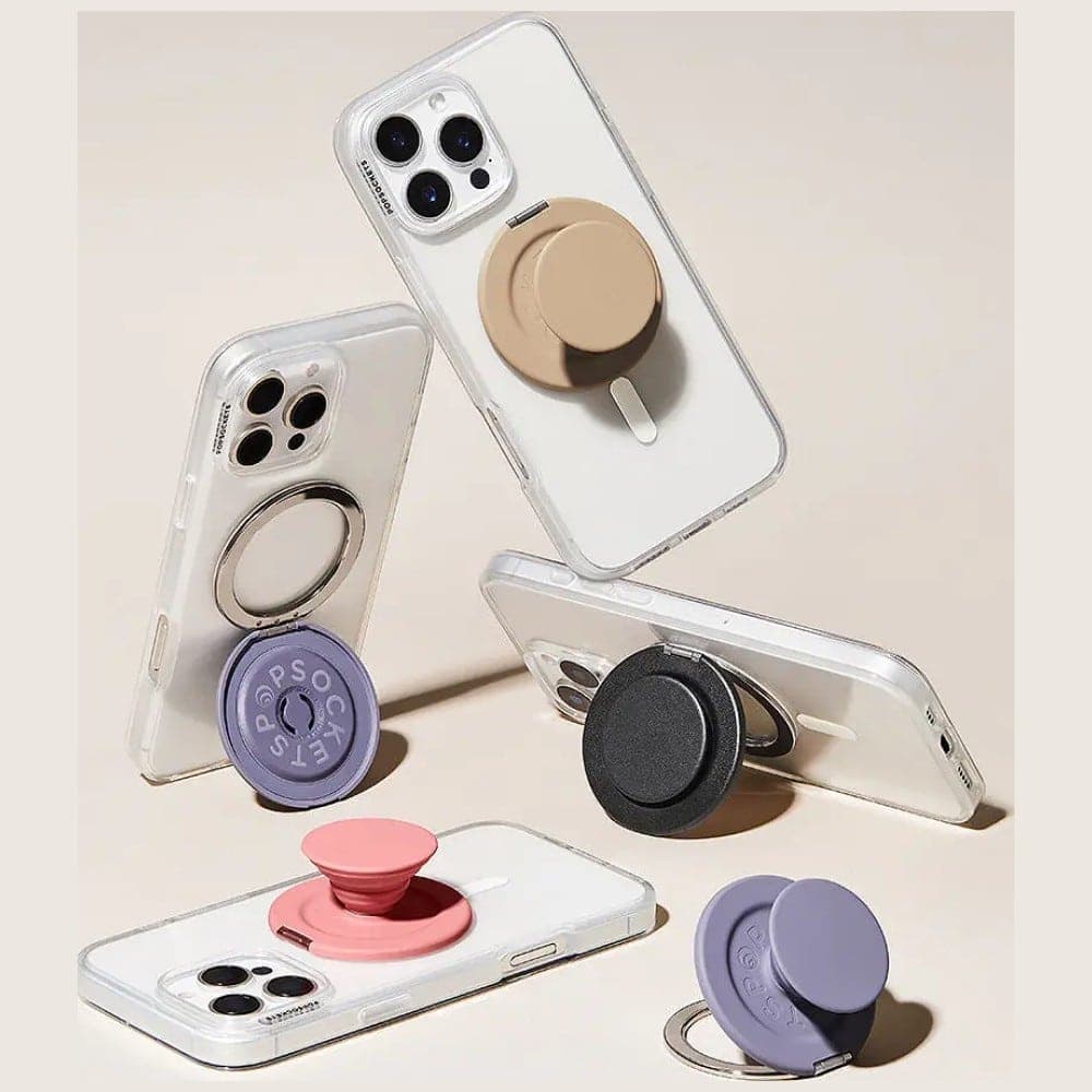 PopSockets Kick-Out Grip Latte MagSafe, Λαβή και Βάση Τηλεφώνου, Μπεζ 2