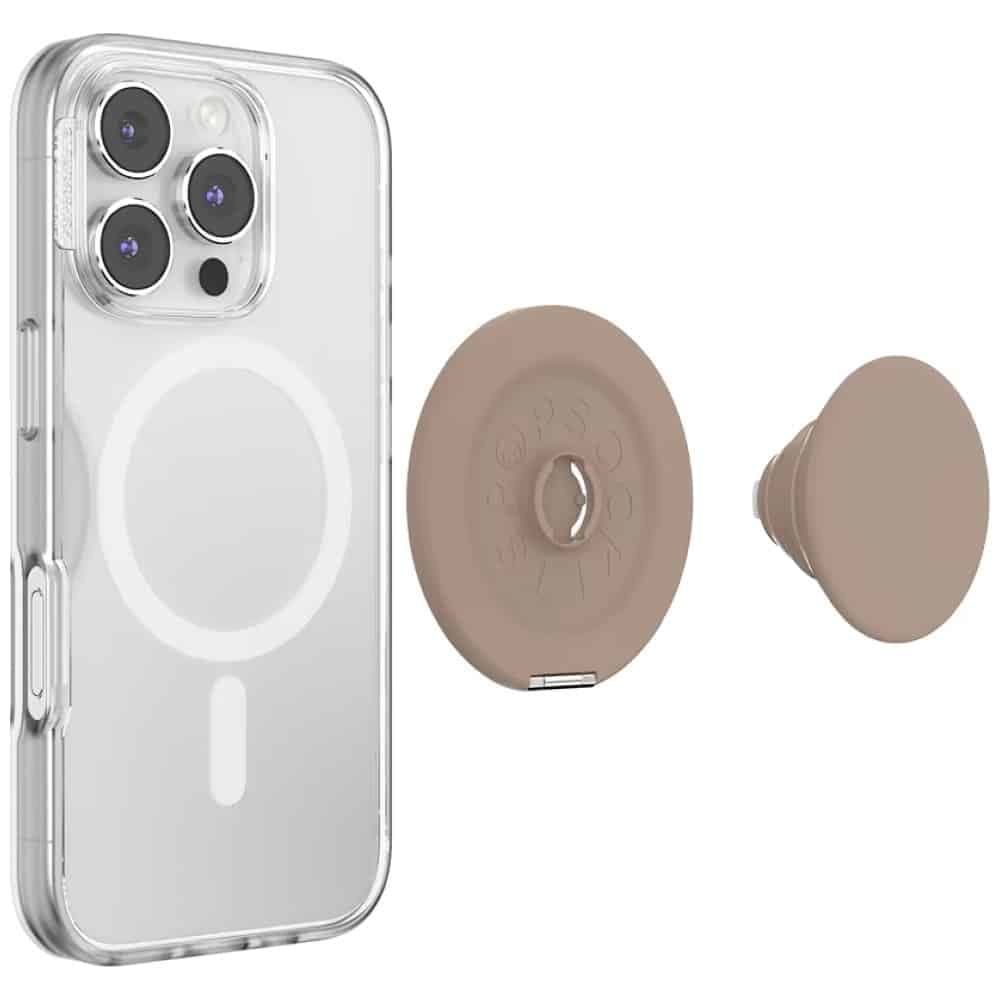 PopSockets Kick-Out Grip Latte MagSafe, Λαβή και Βάση Τηλεφώνου, Μπεζ 7