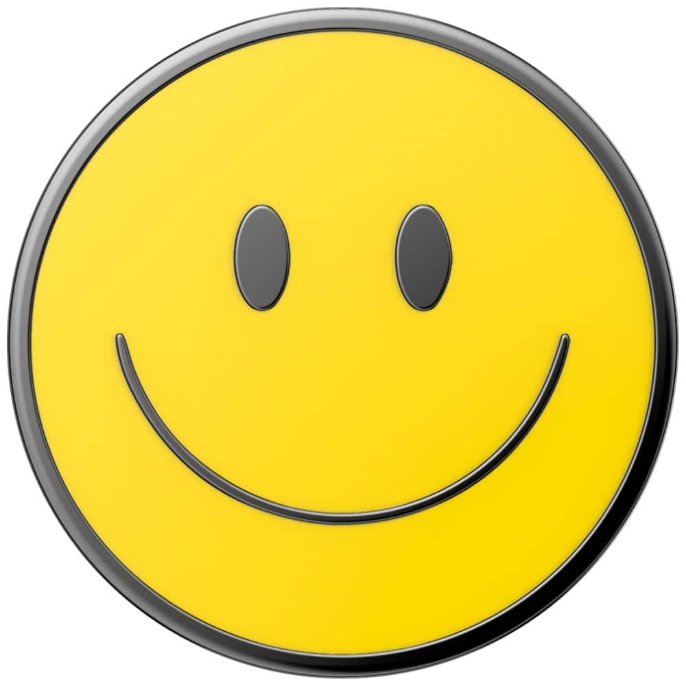 PopSockets PopTop Combo Εμαγιέ Be Happy, Λαβή και Βάση Τηλεφώνου, Κίτρινο