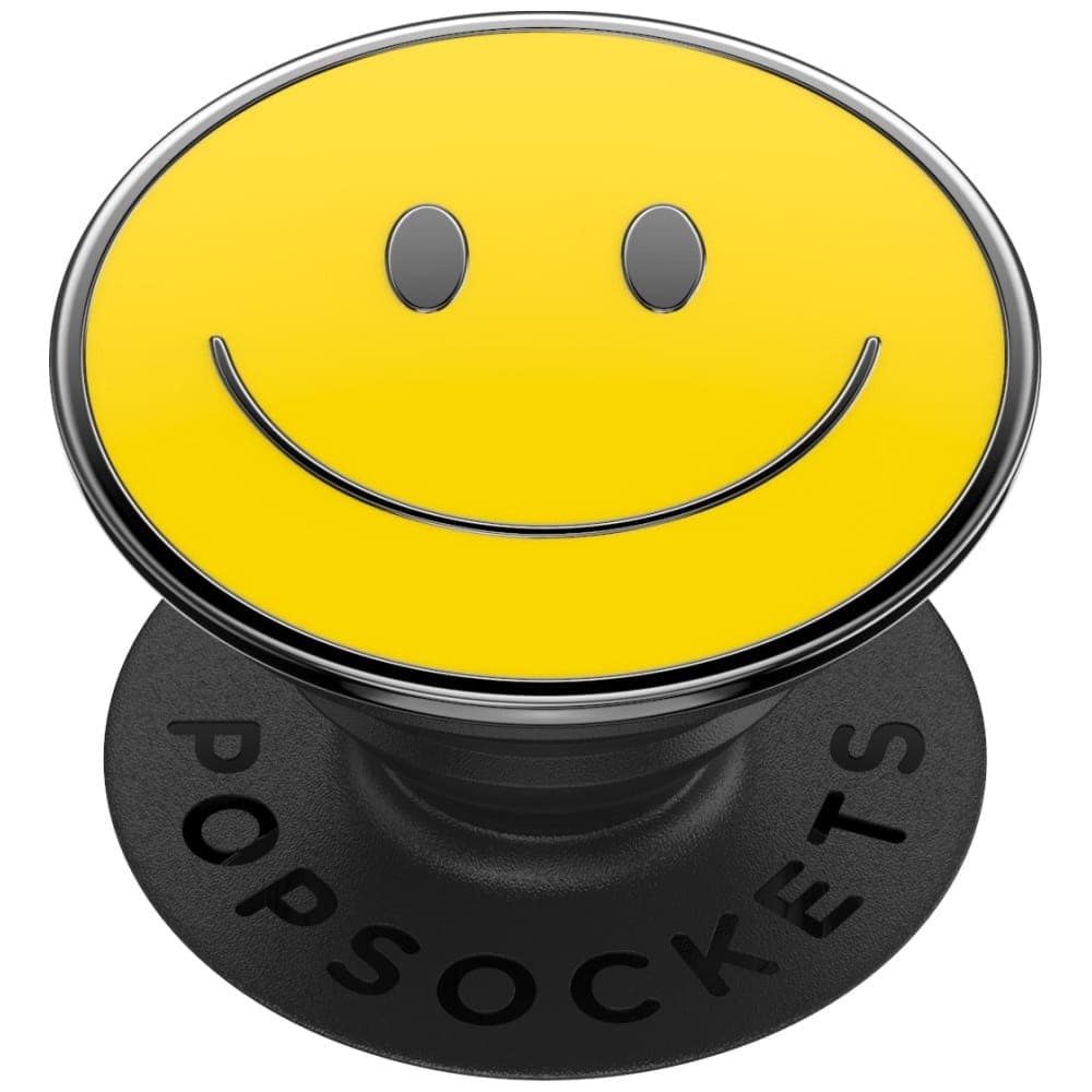 PopSockets PopTop Combo Εμαγιέ Be Happy, Λαβή και Βάση Τηλεφώνου, Κίτρινο 3