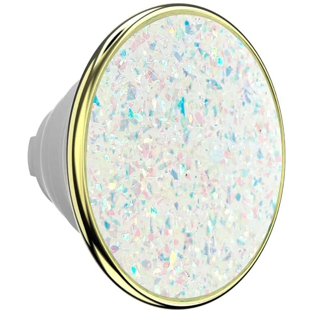 PopSockets PopTop Luxe Enamel Opal Λαβή και Βάση Τηλεφώνου, Λευκό