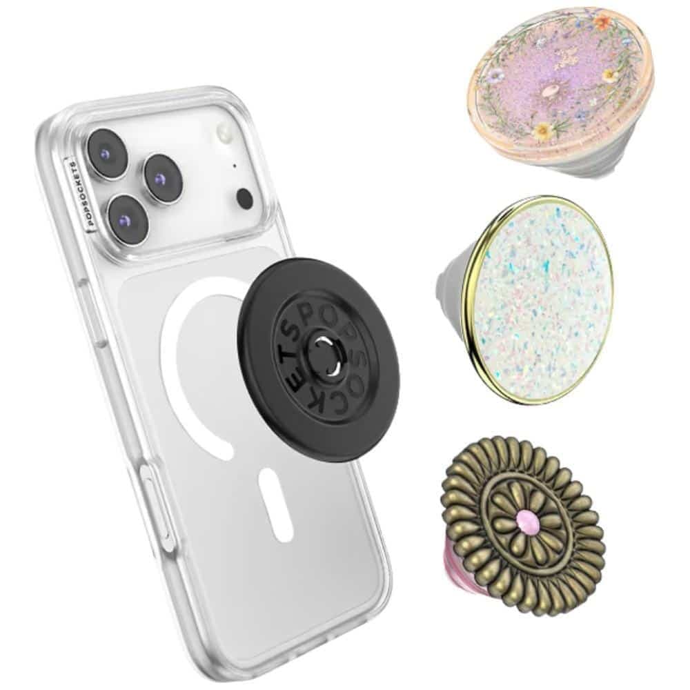 PopSockets PopTop Luxe Enamel Opal Λαβή και Βάση Τηλεφώνου, Λευκό 3