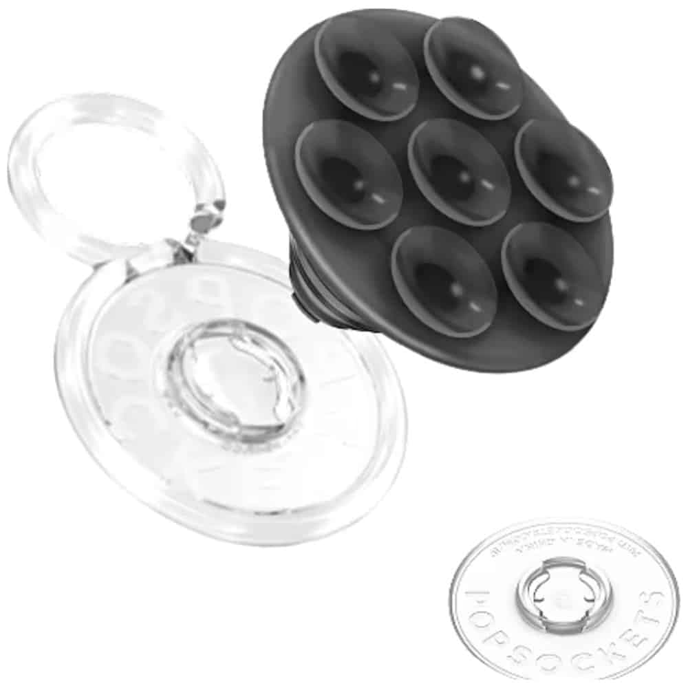 PopSockets PopTop Λαβή και Βάση Τηλεφώνου, Ημιδιαφανής, Μαύρη 2