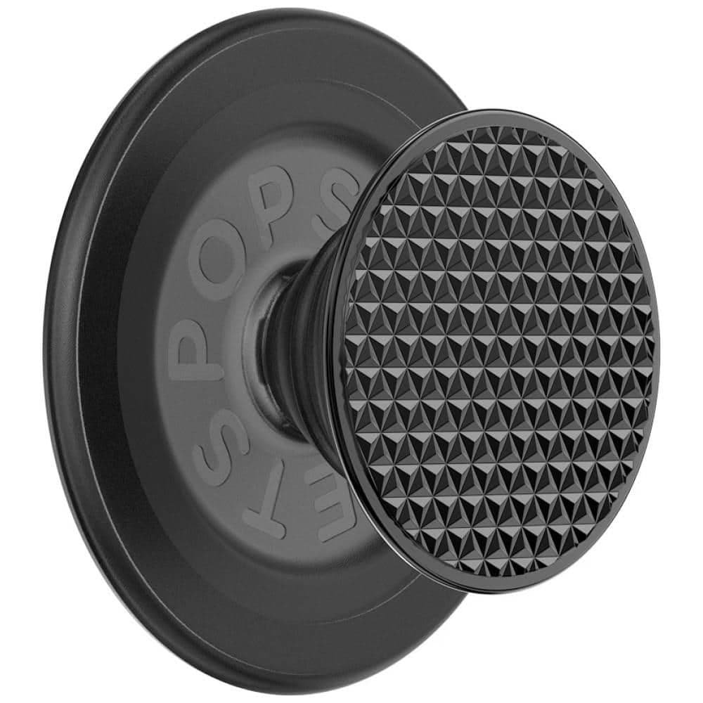PopSockets Στρογγυρή Αλουμινένια Τριγωνική Λαβή MagSafe, Μαύρη