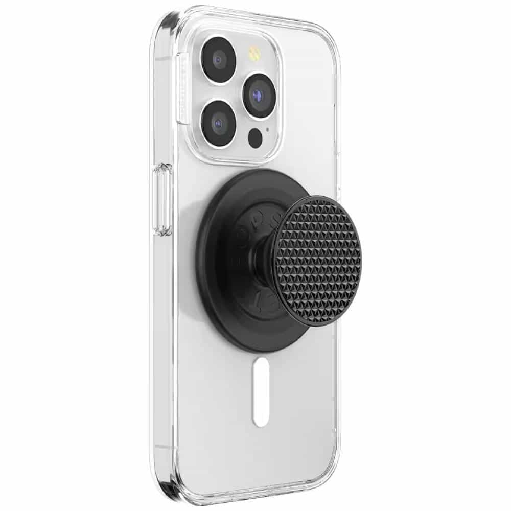 PopSockets Στρογγυρή Αλουμινένια Τριγωνική Λαβή MagSafe, Μαύρη 6