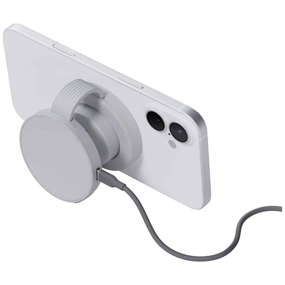 Ασύρματος φορτιστής Bazic GoMag Trio 2 3σε1 15W μαγνητικός για iPhone/Watch/AirPods γκρι 3