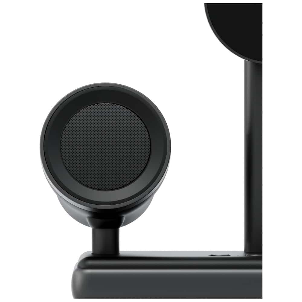 Ασύρματος φορτιστής Energea Magaudio Stand 2in1 Qi2 με στερεοφωνικό ηχείο γραφίτη 4