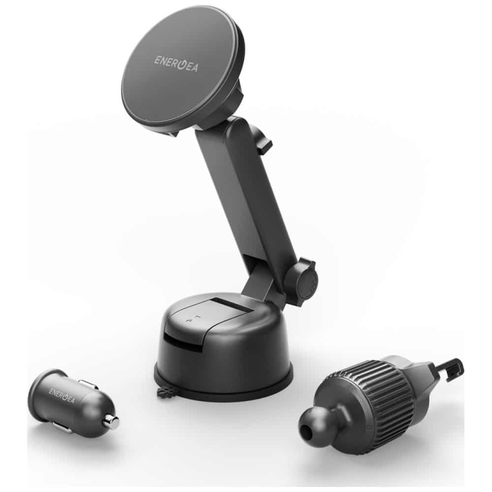Επαγωγικός φορτιστής Energea Magdrive Kit 15W για παρμπρίζ/γρίλια εξαερισμού/ταμπλό μαύρο 3