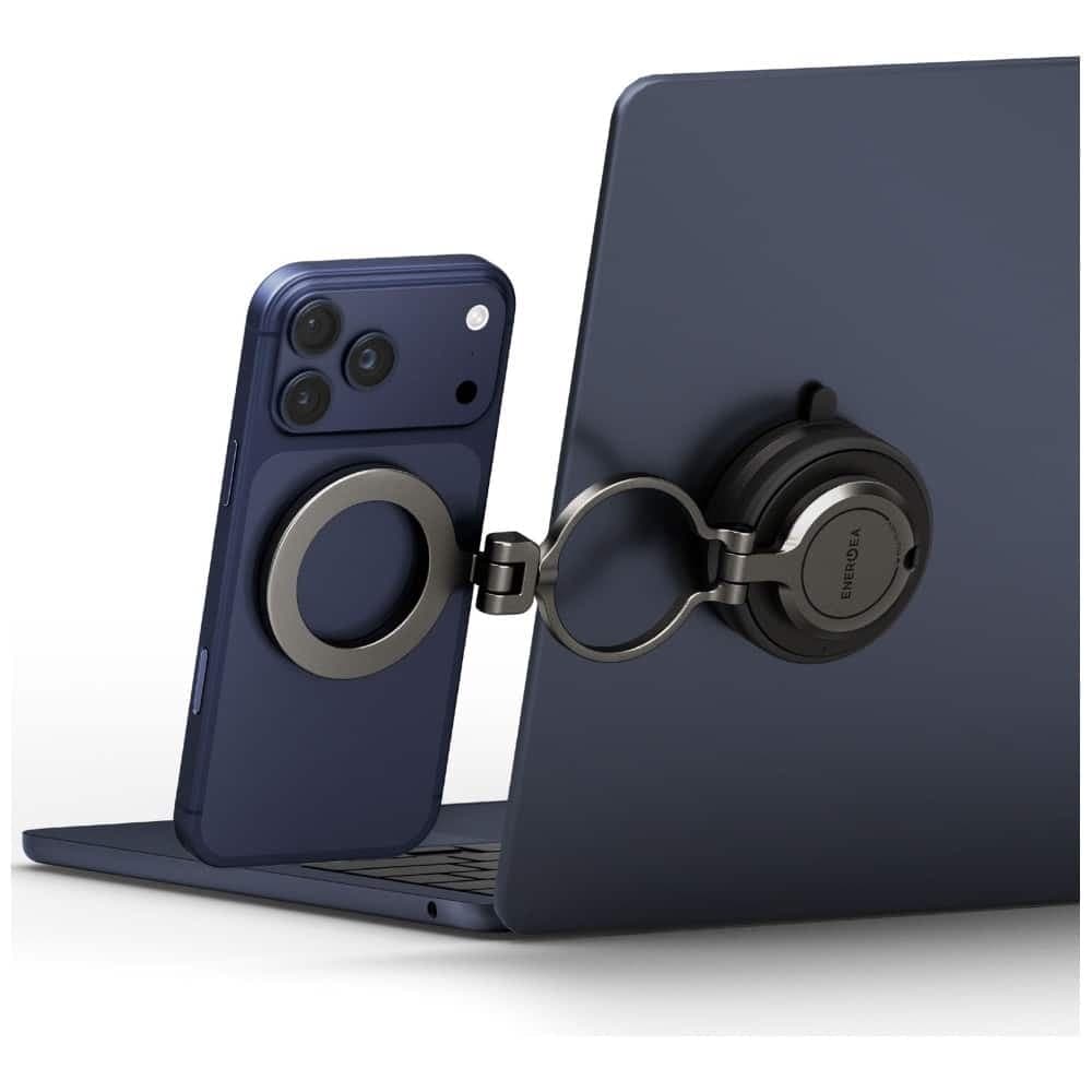 Energea MagMount Flex Βάση Αυτοκινήτου MagSafe για Παρμπρίζ/Ταμπλό, Μεταλλικό Χρώμα 4