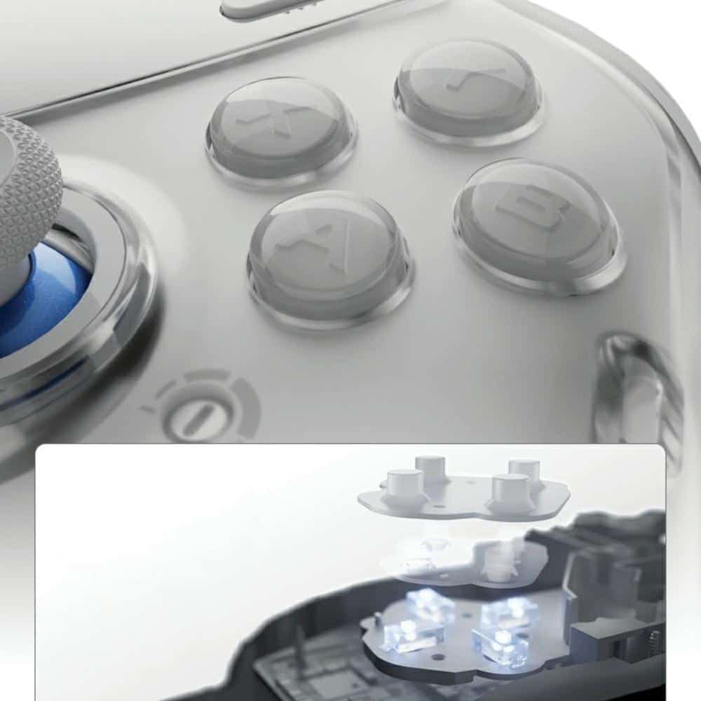 Γενικό χειριστήριο για παιχνίδια Bluetooth Flydigi APEX 5 λευκό 4
