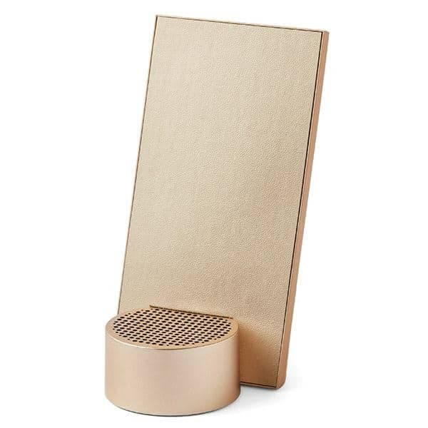 Ασύρματος φορτιστής Lexon City Energy Pro 10W με ηχείο Bluetooth, απαλό χρυσό LD145D9