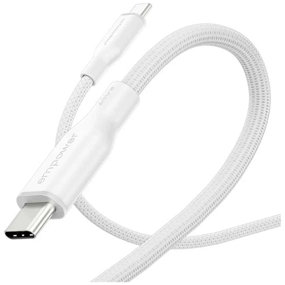 Καλώδιο ενδυνάμωσης από την PanzerGlass Racing 240W USB-C σε USB-C 1,2m ασημί-μαύρο 4