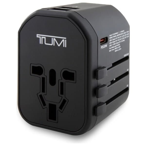 Προσαρμογέας ταξιδιού TUMI TUTA20WMSLK 20W USB-C / 2xUSB-A μαύρος 2