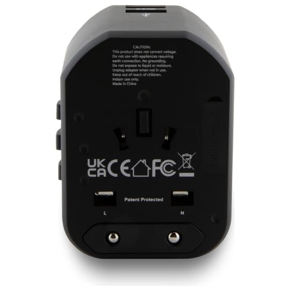 Προσαρμογέας ταξιδιού TUMI TUTA20WMSLK 20W USB-C / 2xUSB-A μαύρος 3