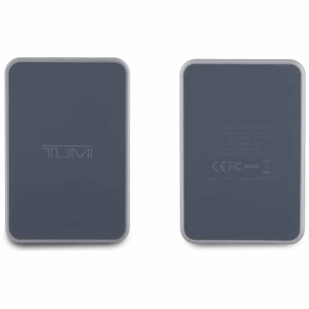 Επαγωγικός φορτιστής TUMI πτυσσόμενος 3 σε 1 15W + γκρι θήκη 5