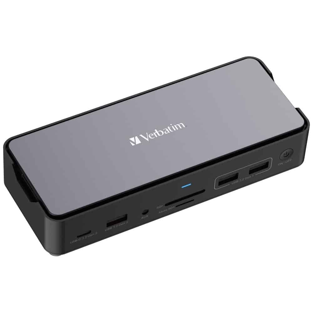 Verbatim σταθμός σύνδεσης USB-C Pro 15 σε 1 2xHDMI/1xRJ45/4xUSB-A/3xUSB-C/1xSD/1xmicroSD/1xAudi 3