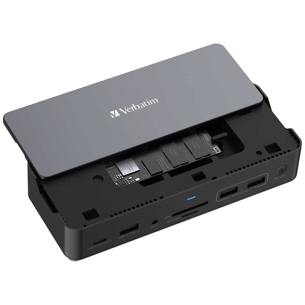 Verbatim σταθμός σύνδεσης USB-C Pro 15 σε 1 2xHDMI/1xRJ45/4xUSB-A/3xUSB-C/1xSD/1xmicroSD/1xAudi 6