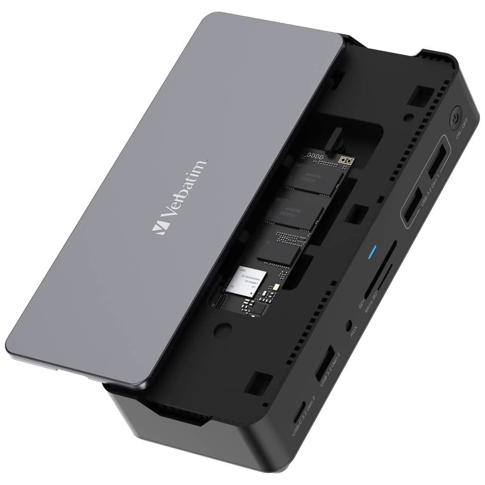 Verbatim σταθμός σύνδεσης USB-C Pro 15 σε 1 2xHDMI/1xRJ45/4xUSB-A/3xUSB-C/1xSD/1xmicroSD/1xAudi 7