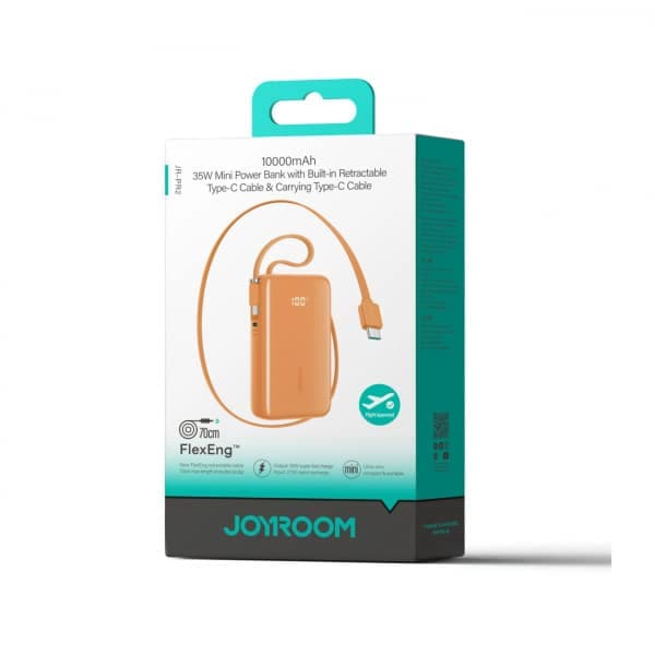 Joyroom JR-PR2 Powerbank, 10000mAh, 35W, PD, Πορτοκαλί 3