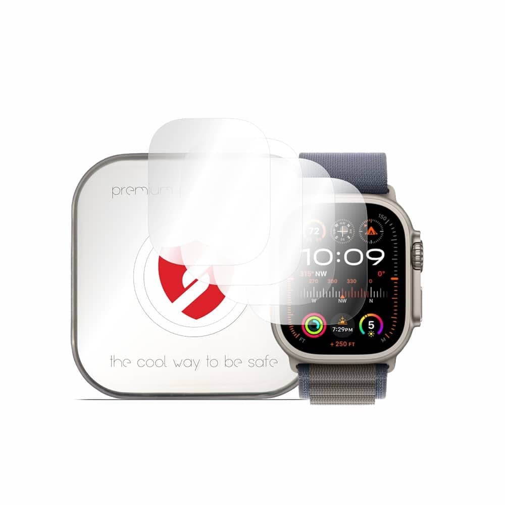 Smart Protection Premium Classic Θήκες για Apple Watch Ultra / Ultra 2 / Ultra 3 (4 Τεμάχια), Διαφανές