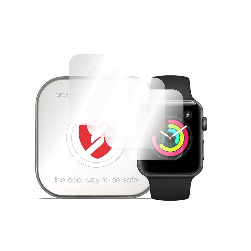 Smart Protection Premium Classic Θήκες για Apple Watch 1/2/3 (42mm), Διαφανές, 4 Τεμάχια