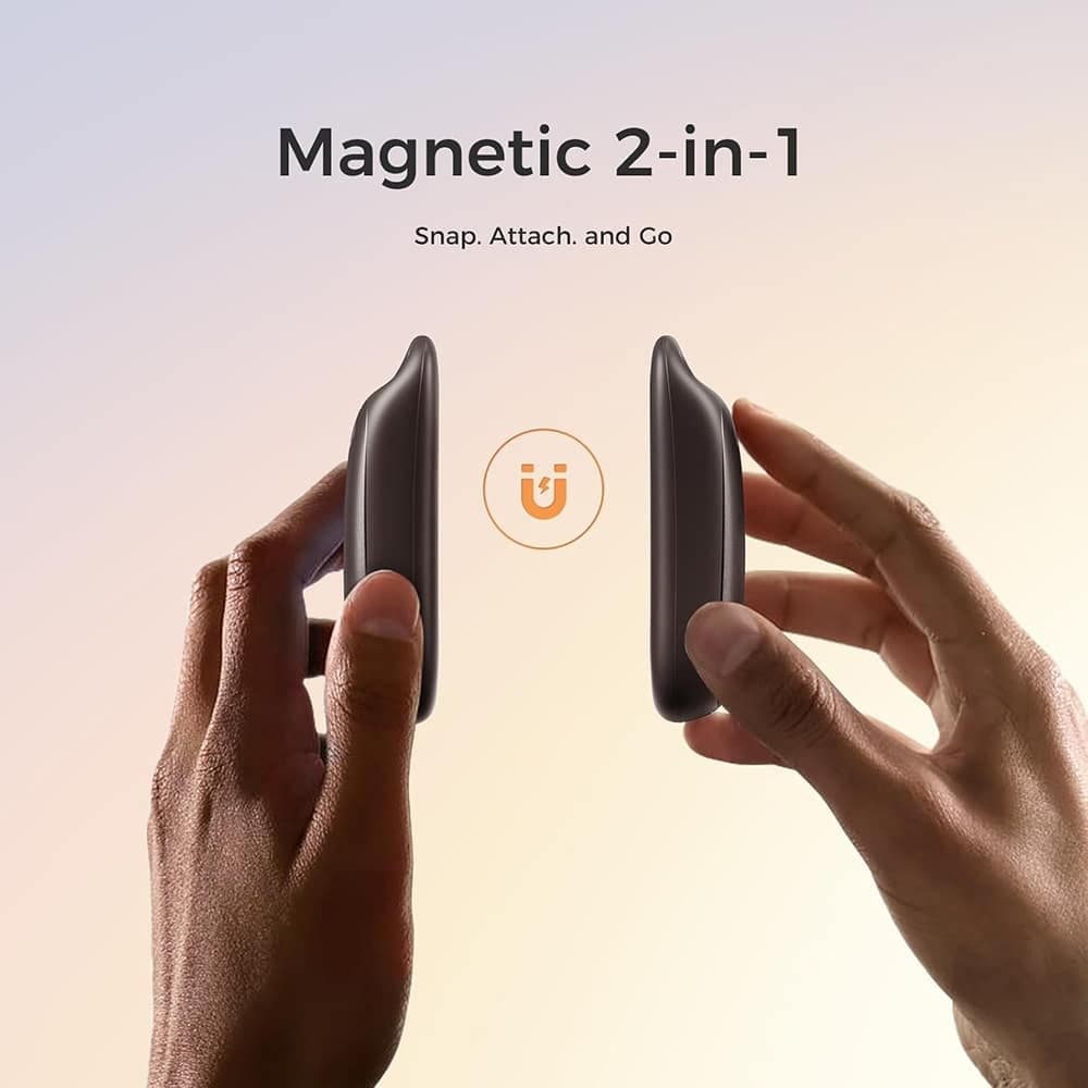 Ocoopa - Hand Warmer UT4 Urban (UT3061-BK) - USB-C, IP45, Ρυθμιζόμενη Θερμότητα, Μαγνητικό, με Λουράκι, 2x 3000mAh - Μαύρο 3