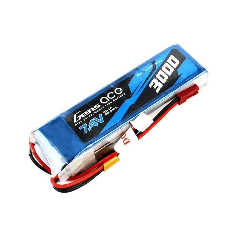 Gens Ace 3000mAh 7.4V 1C 2S1P LiPo Μπαταρία 2