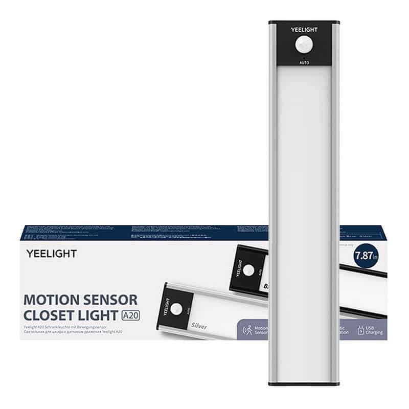 Yeelight Φωτιστικό Ντουλάπας με Αισθητήρα Κίνησης 20cm 2700K Ασημί 2