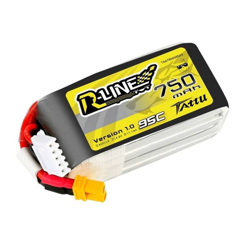 Tattu R-Line Μπαταρία 750mAh 14.8V 95C 4S1P JST-XHR 2