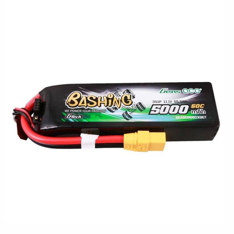 GensAce Μπαταρία 5000mAh 11.1V 60C 3S1P με Σύνδεσμο XT90
