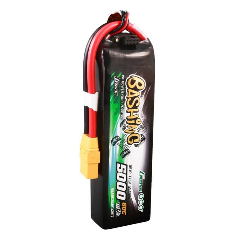 GensAce Μπαταρία 5000mAh 11.1V 60C 3S1P με Σύνδεσμο XT90 2