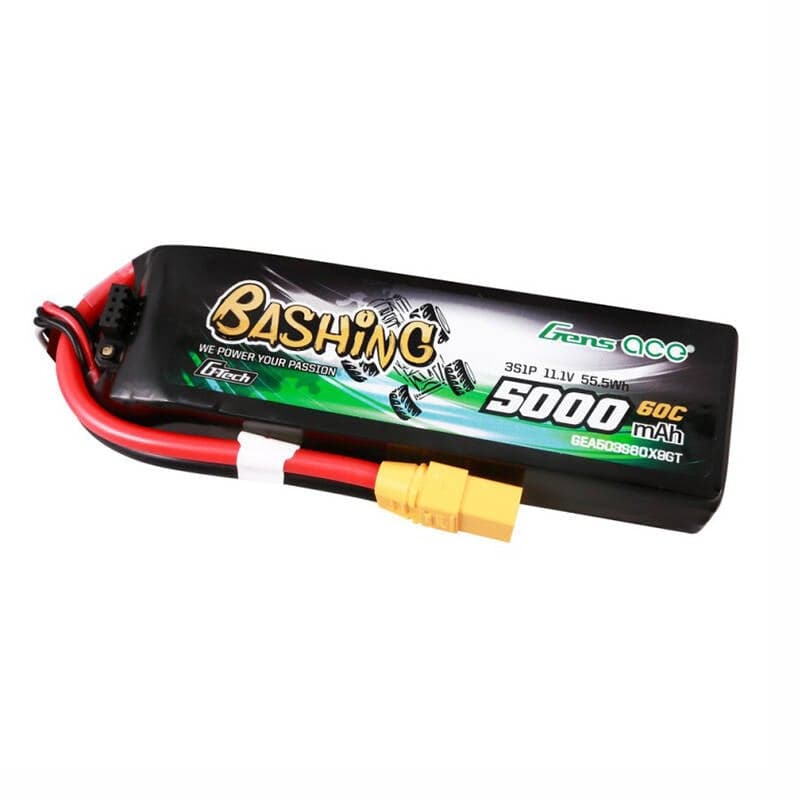 GensAce Μπαταρία 5000mAh 11.1V 60C 3S1P με Σύνδεσμο XT90 3