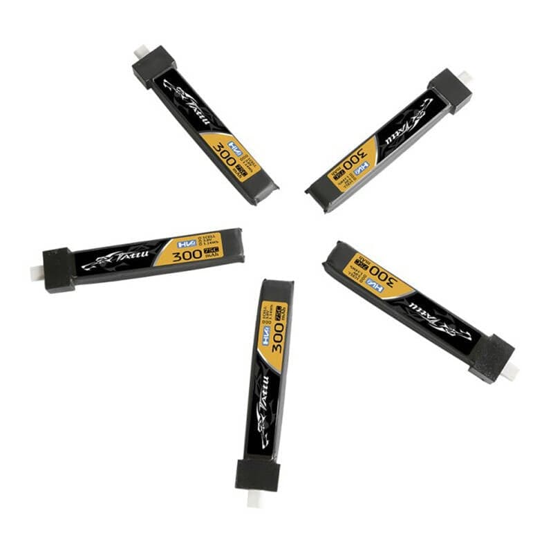 Tattu 300mAh 3.8V 75C 1S1P HV BT2.0.5 Μπαταρία LiPo (5 Τεμάχια) 2