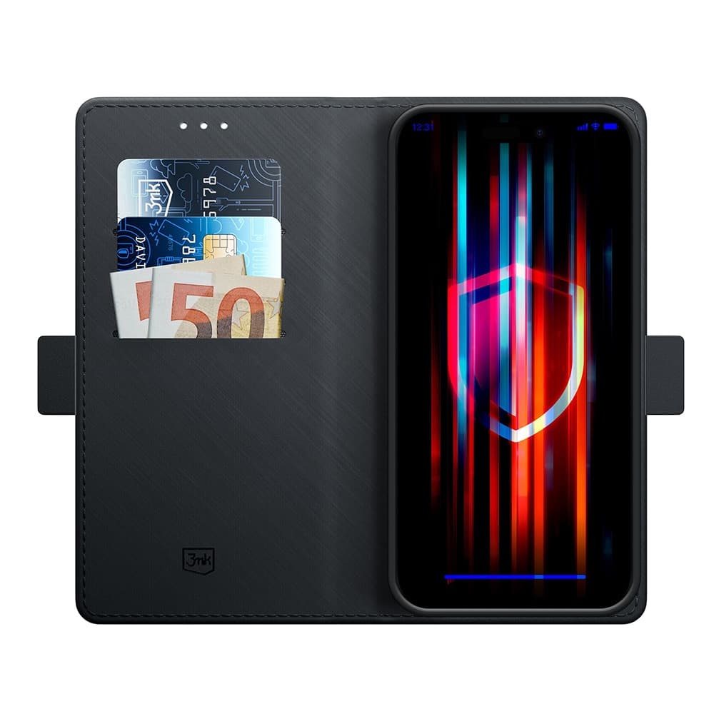 3MK Wallet Case - θήκη για Google Pixel 9a - Μαύρο 2
