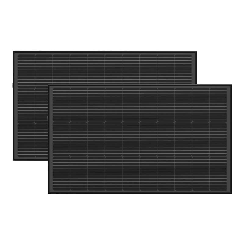 ECOFLOW Σετ Φωτοβολταϊκών Πάνελ 2x 100W, Άκαμπτη Δομή