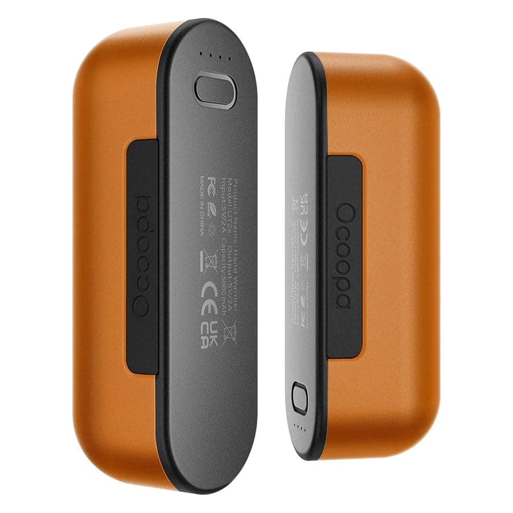 Ocoopa UT2s Θερμαντήρας Χεριών, Type-C με Power Bank, Ηλεκτρικός, Μαγνητικός Σχεδιασμός, 2x 5000mAh, Πορτοκαλί