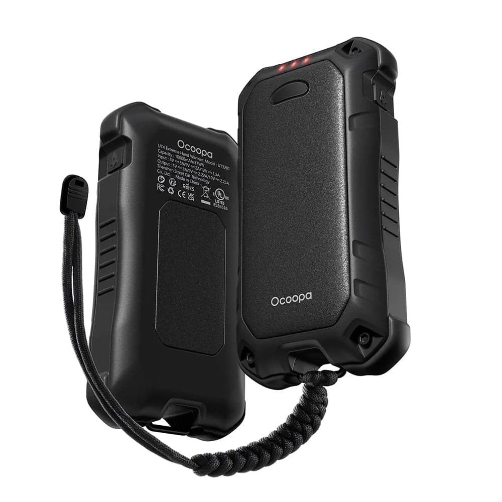 Ocoopa UT4 Extreme Θερμαντήρας Χεριών (UT3201-BK-BK), Με Power Bank, Ενσωματωμένος Φακός, IP56, Type-C, 2x 5000mAh, Μαύρος 2