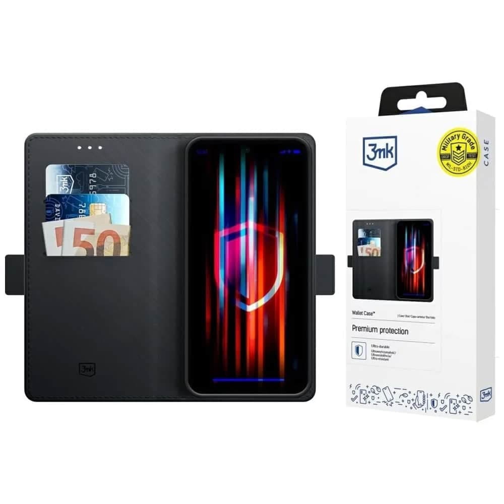 3MK Wallet Case - θήκη για Xiaomi Redmi 14C / Poco C75 - Μαύρο