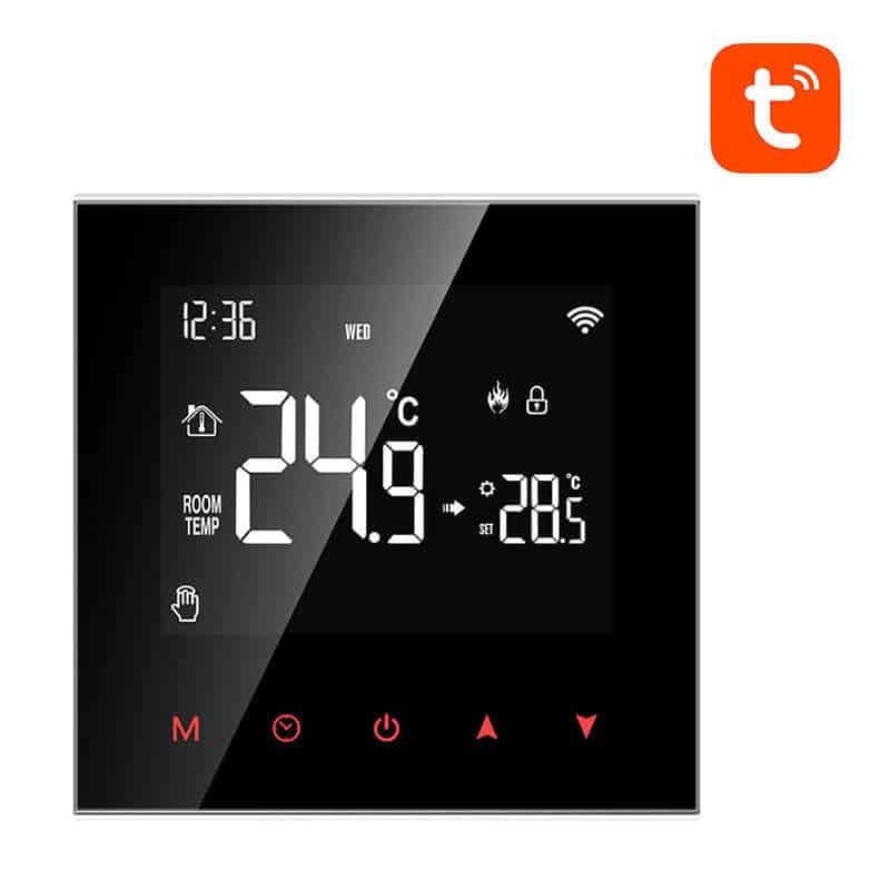 Avatto WT100 Έξυπνος Θερμοστάτης Λέβητα 3A WiFi Tuya, Μαύρος 3