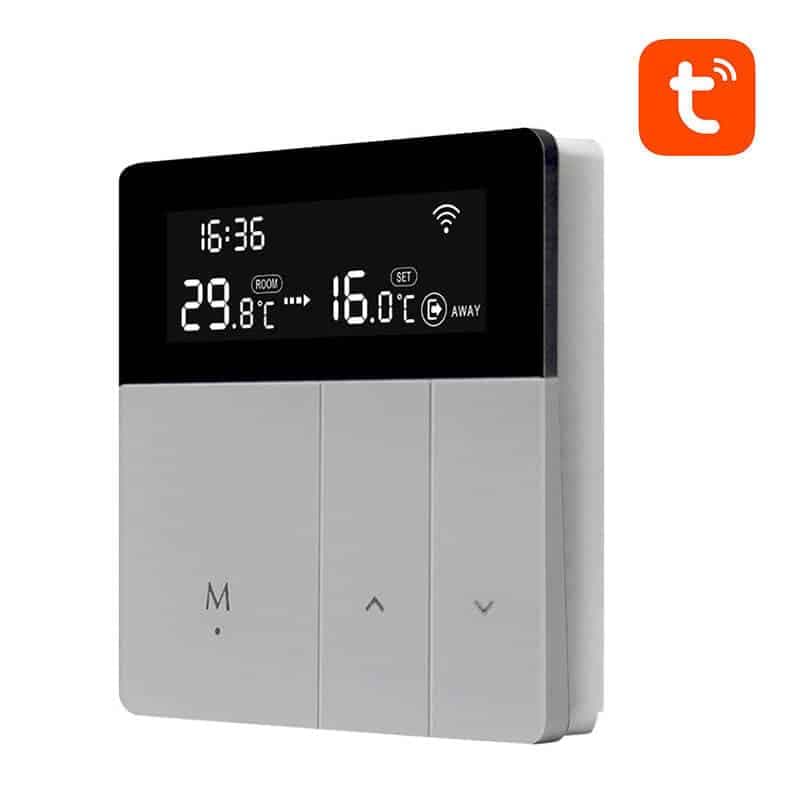 Avatto WT50 Έξυπνος Θερμοστάτης Θέρμανσης Νερού 3A Wi-Fi Tuya, Ασημί/Μαύρο 2