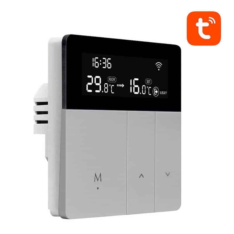 Avatto WT50 Έξυπνος Θερμοστάτης Θέρμανσης Νερού 3A Wi-Fi Tuya, Ασημί/Μαύρο 4