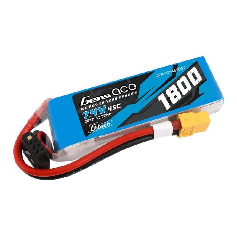 Gens Ace G-Tech Μπαταρία LiPo 1800mAh 7.4V 45C 2S1P XT60 2