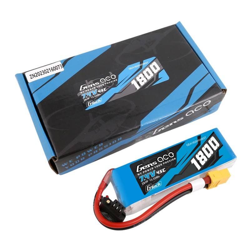 Gens Ace G-Tech Μπαταρία LiPo 1800mAh 7.4V 45C 2S1P XT60 5