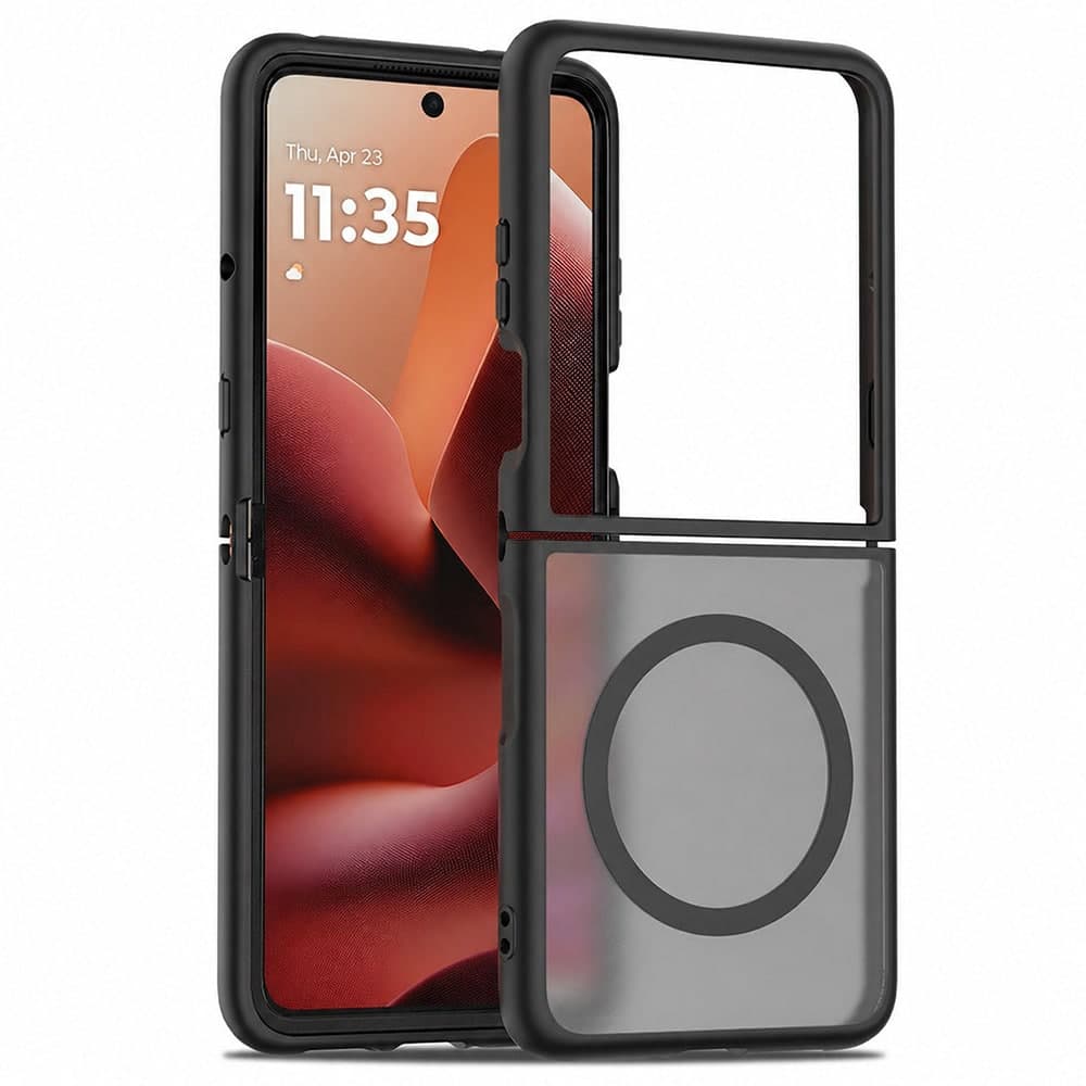 Techsuit PureFrost - θήκη για Motorola Razr 60 Ultra / 70 - Μαύρο