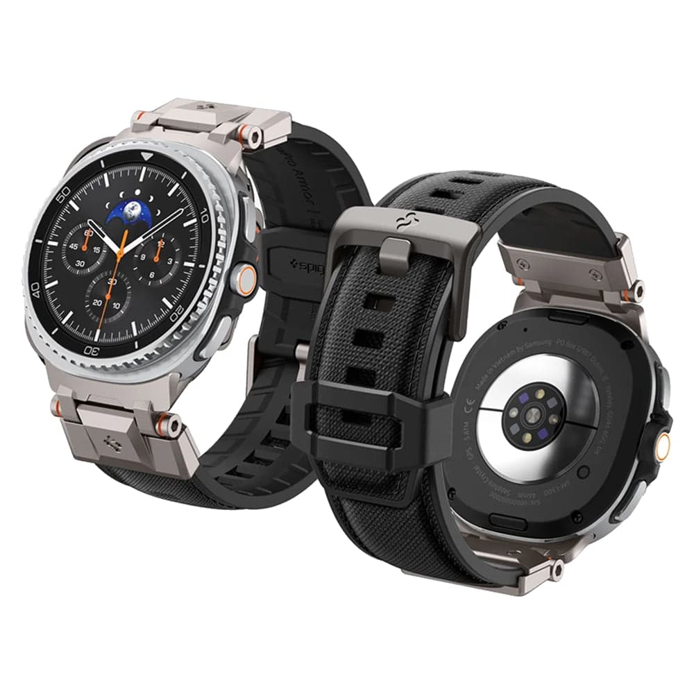 Spigen DuraPro Armor (AMP10118) Θηλιά για Samsung Galaxy Watch9/Watch8 (40mm/44mm)/Watch8 Classic, Μαύρη