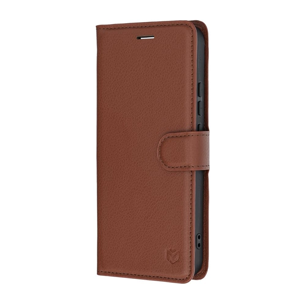 Techsuit Leather Folio - θήκη για Realme 16 - Καφέ 4