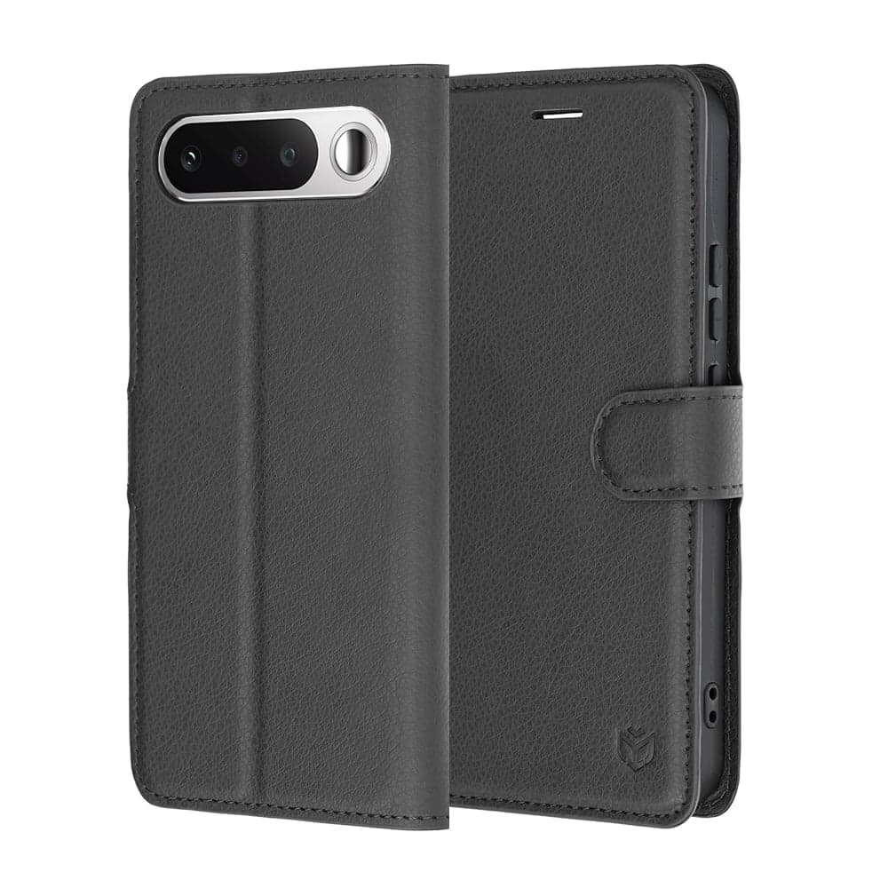 Techsuit Leather Folio - θήκη για Realme 16 - Μαύρο
