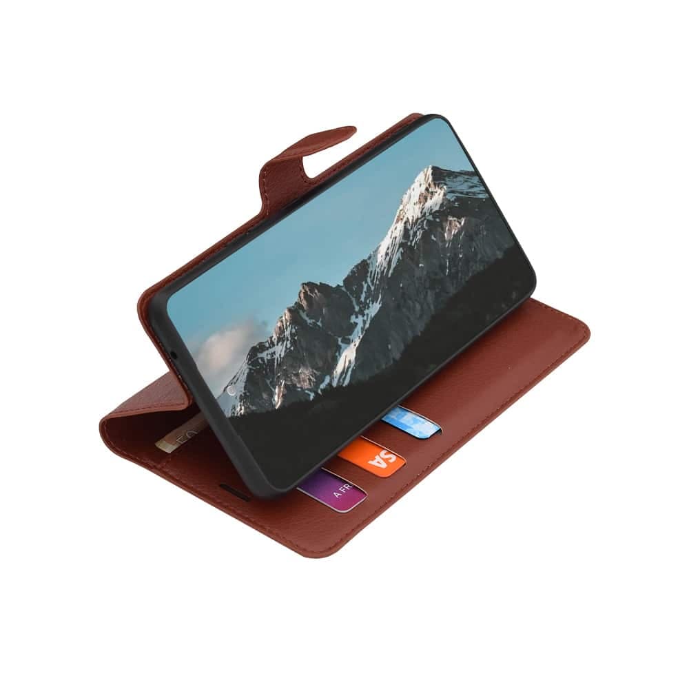 Techsuit Leather Folio - θήκη για Oppo Reno16 Pro - Καφέ 2