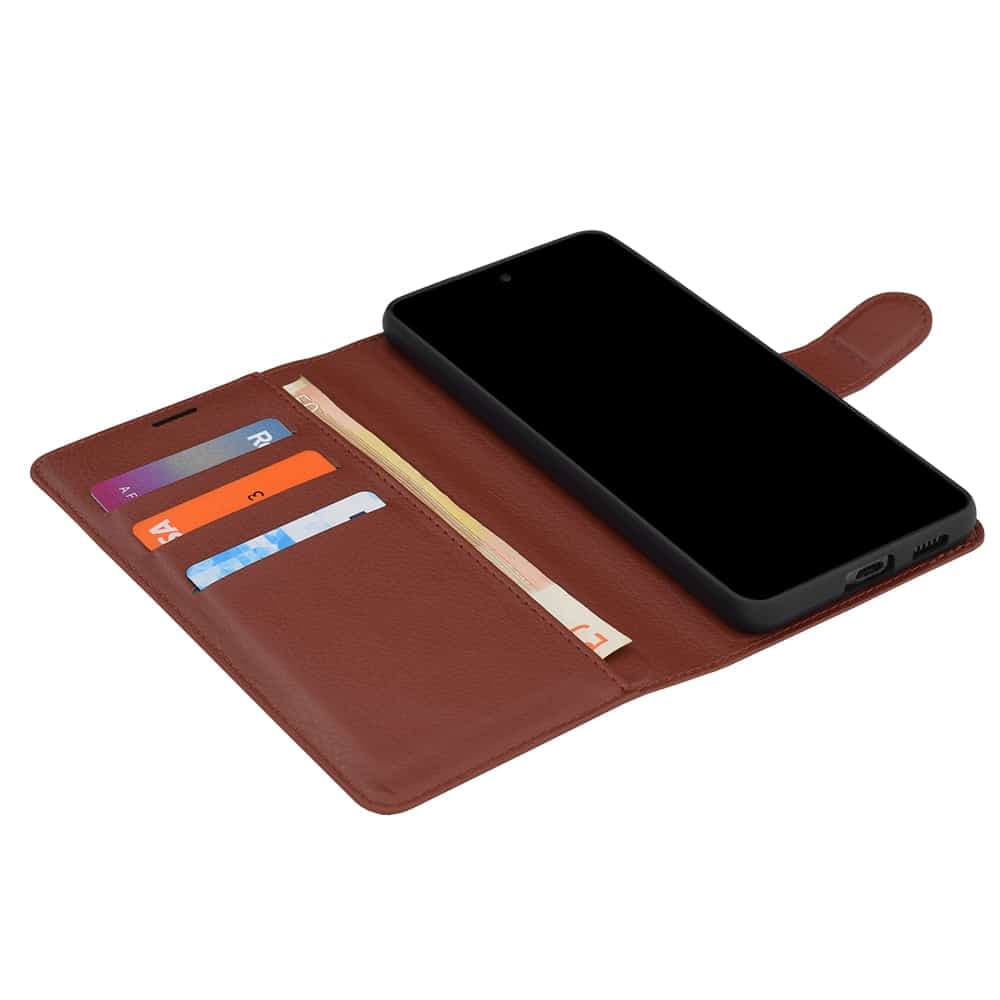 Techsuit Leather Folio - θήκη για Oppo Reno16 Pro - Καφέ 3