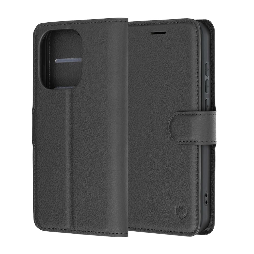 Techsuit Leather Folio - θήκη για Oppo Reno16 Pro - Μαύρο 6